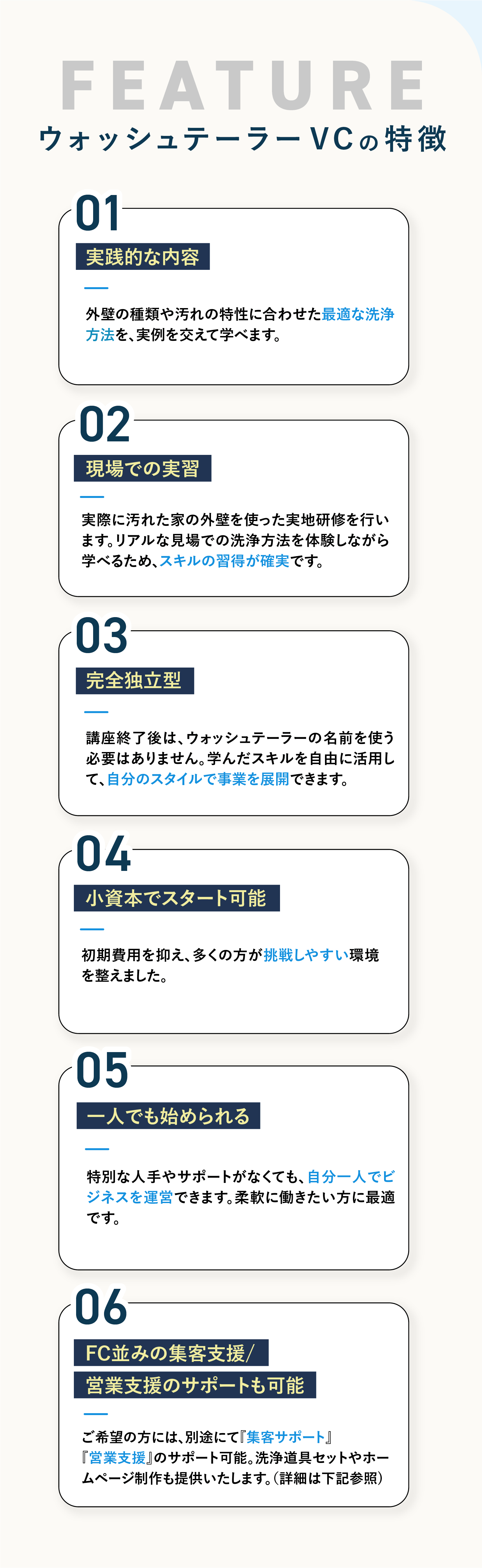 ウォッシュテーラーVCの特徴